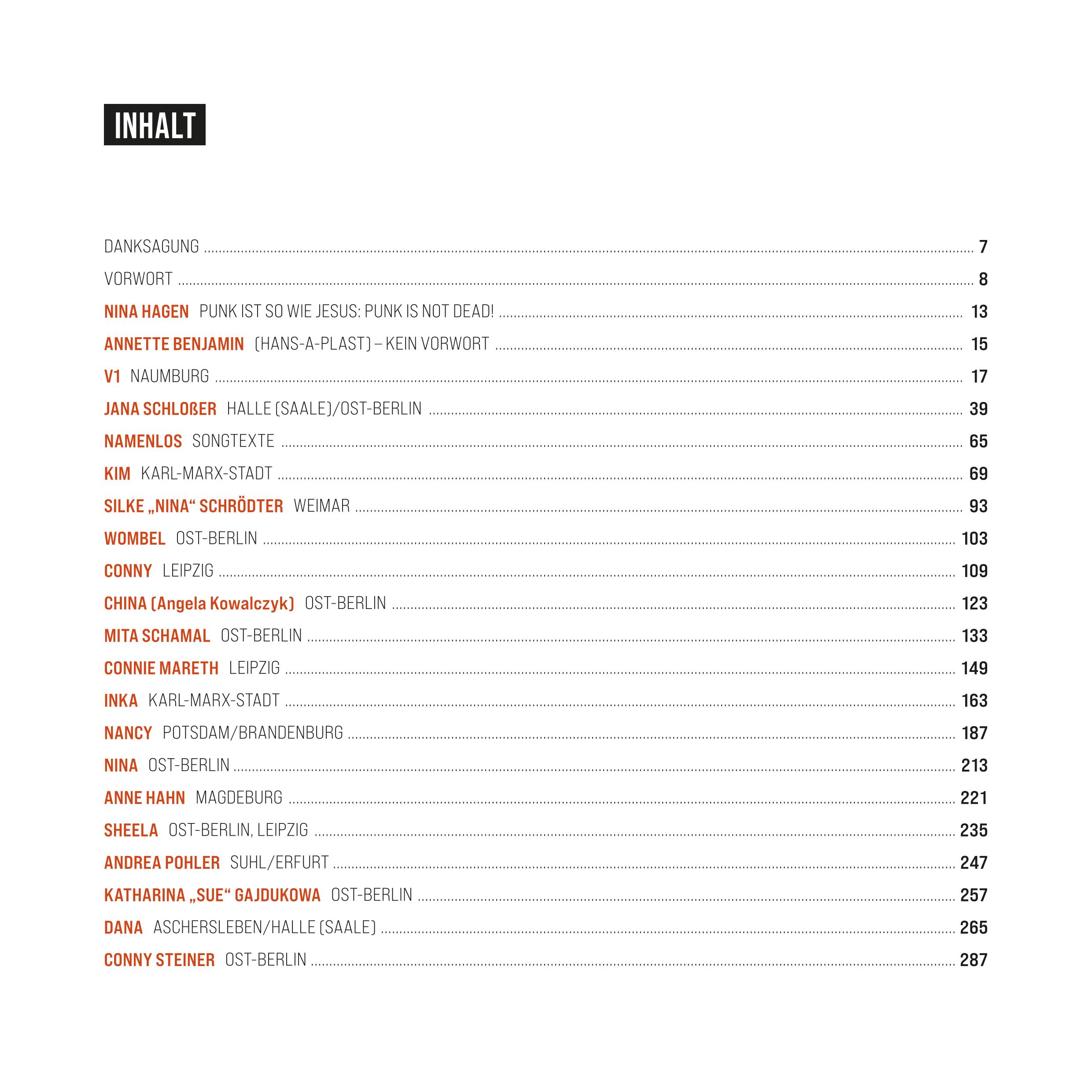 Pochop - Tanz auf dem Vulkan - Inhaltsverzeichnis 1